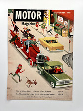November 1961, MOTOR magazine, ELMER's Towing truck bringing fire engine