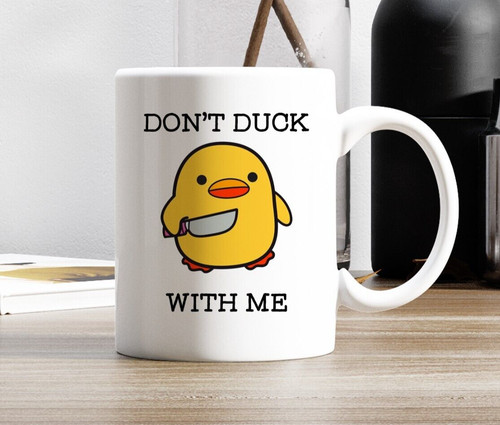 Don duck with mug - with, mug,