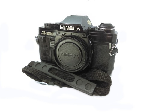 Minolta 300 black slr - black,