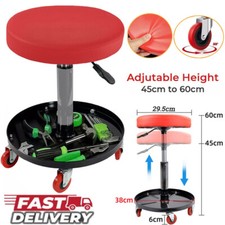Mechanic Round Creeper Mobile Work Chair Trolley Seat Car Garage Work Stool