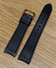 Genuine Original OEM Ebel 903 Black Leather Watch Strap 20mm 16mm 20/16