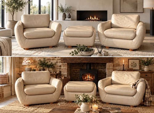 Vintage habitat leather - leather, 3