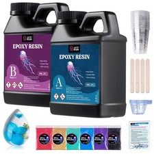LETS RESIN Casting Epoxy Resin Kit, 1L Crystal Clear  Bubble Free Epoxy Resin...