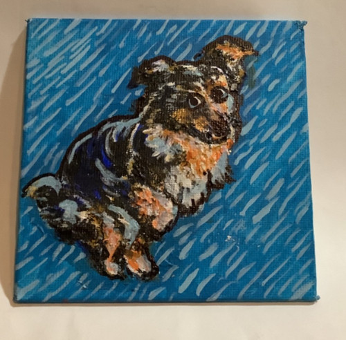 Aussie dog art - art, mini
