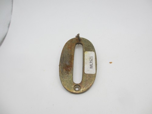 Vintage brass house number - brass,