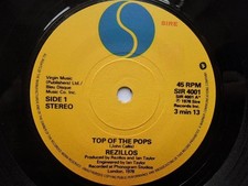 Rezillos Top Of The Pops 7"