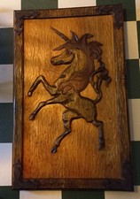 Unicorn pub sign hand carved - pub,