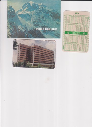 Rolex explorer booklet 1975 - rolex,