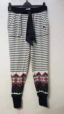 Abercrombie & Fitch Sleepwear Striped Long John Bottoms UK Medium LN002 EE 09