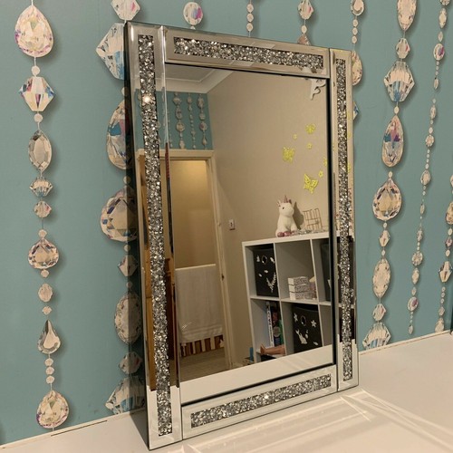 40x60 silver diamante wall - silver,