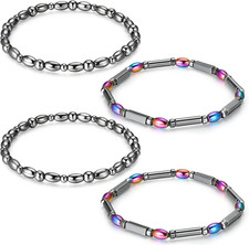 4 Pcs Magnetic Hematite Ankle