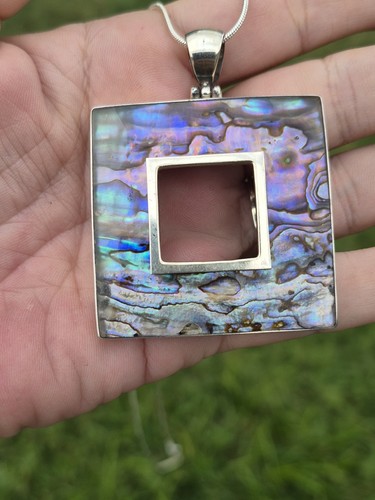 Abalone shell square - abalone,