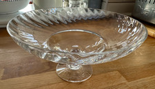 Dartington Crystal Ripple Comport Glass Footed Bowl/Dish