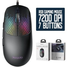 RGB Gaming Mouse Wired 7200