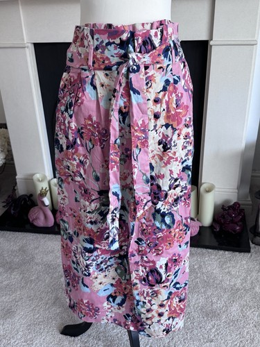 Zara pink floral high waisted - zara,