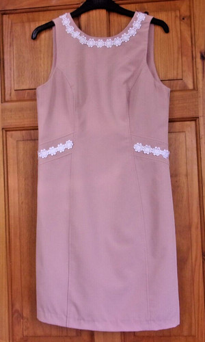 Mod 60s daisy trim dress - mod,