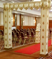 Mandap menhdi wedding pillars - mandap,