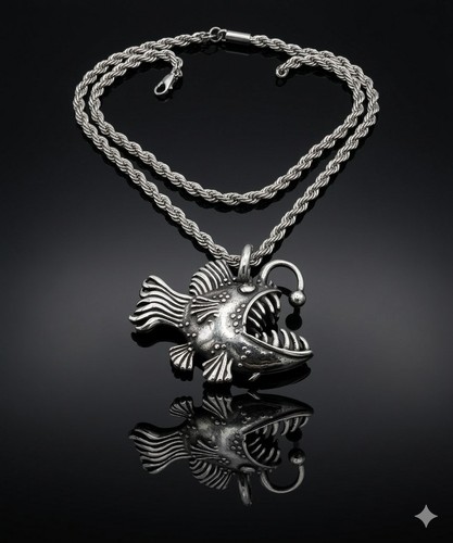 Punk piranha fish - fish, mens