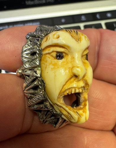 Silver scarf ring - ring, noh