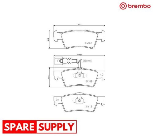 Brake pad set disc - pad, set,