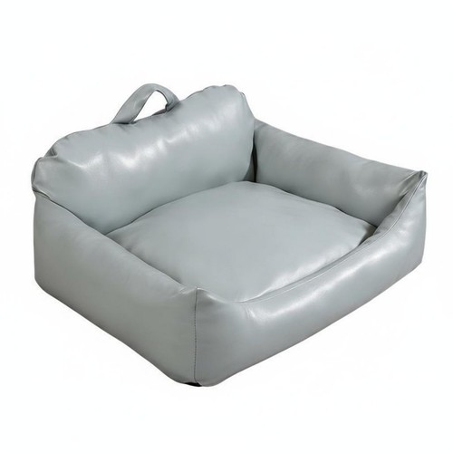 Faux leather dog sofa - faux,
