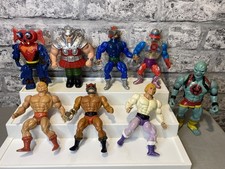 8 Vintage He Man Figures Job Lot Bundle Set MOTU Master of the Universe 1980s