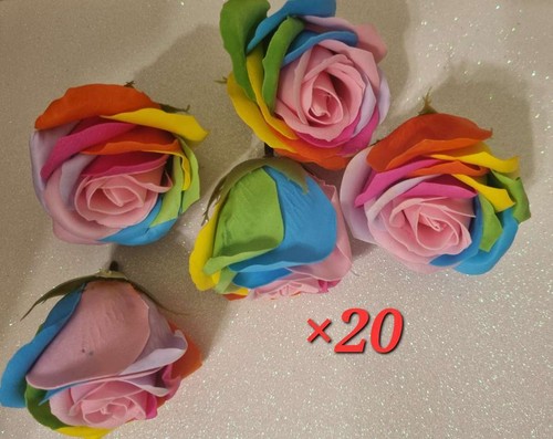 Rainbow soap roses - rainbow,