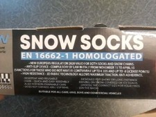 Winter Wheel tyre Snow Socks Chains Size Medium  R14 R15 R16 campervan motorhome