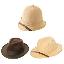EXPLORER HATS SAFARI ZOO KEEPER JUNGLE FILM DAY TROPICAL PITH HELMET FANCY DRESS