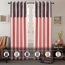 Crushed Velvet Band Curtains