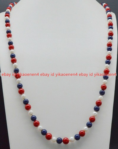 8mm lapis lazuli - lapis, red