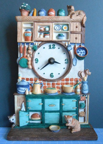 Cats the kitchen clock - cats,