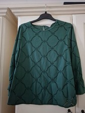 Matalan Green 3/4 Sleeve Top