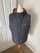 Men’s Grey The North Face 700 Hooded Gilet Size Medium