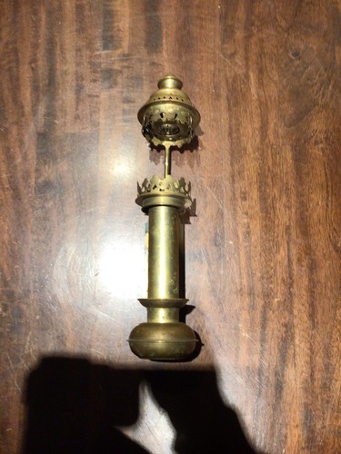 Vintage brass wall - sconce, oil