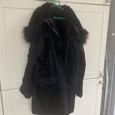 Top shop Faux fur lined parka says size 8 though fit 10/12