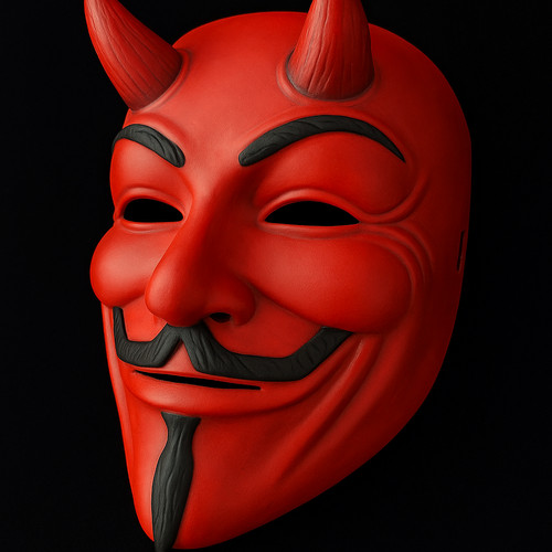 Guy fawkes with devil - guy,