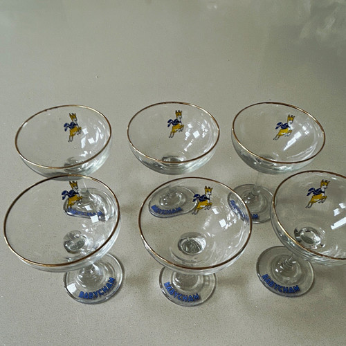 Babycham set glass coupe - set,