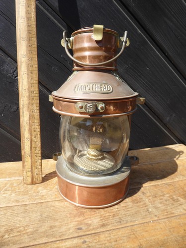 Vintage copper ships masthead - copper,