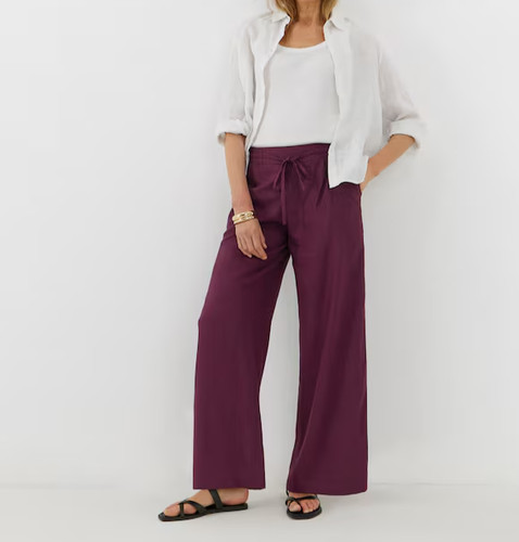 Williams linen mix wide leg - jd,