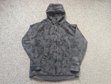 Nike Hoodie Mens Large Grey Tech Fleece Camo Full Zip Sweatshirt Pullover Swoosh