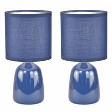 Set of 2 Modern Navy Blue