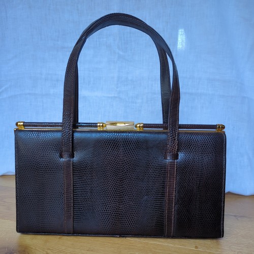 Vintage lizard skin leather - vintage,