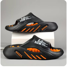 Summer Men Massage Slippers Indoor Outdoor Sandals Beach Shoes Soft Comfortable.