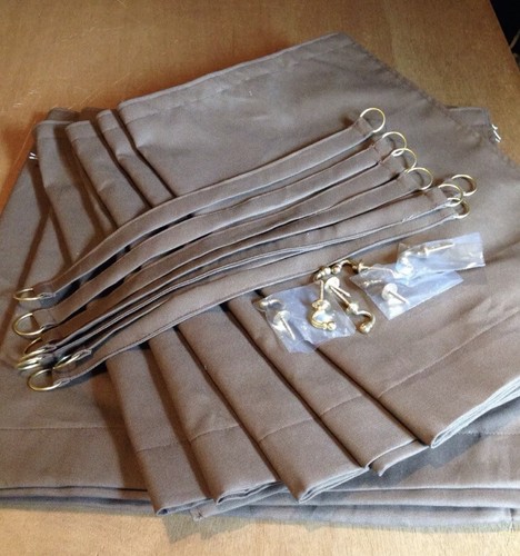 Camper van curtains brown - camper,