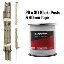 Green 3ft posts 40mm - x,