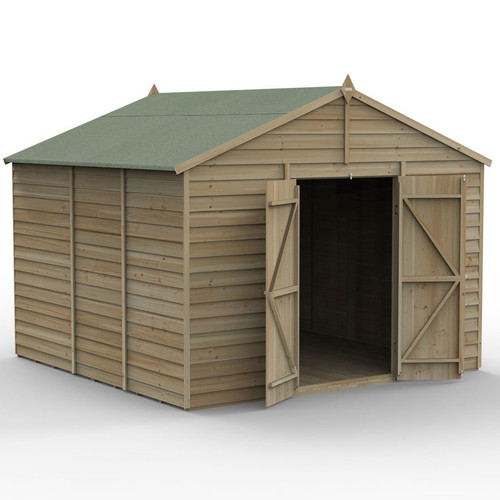 10x10 wooden garden - garden, shed