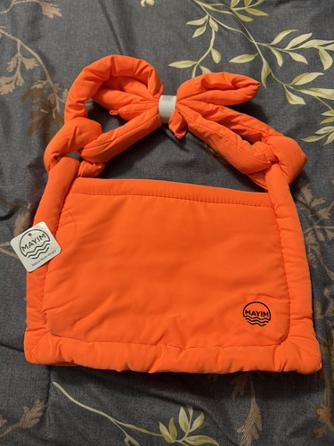 Mayim orange nylon puffy - orange,