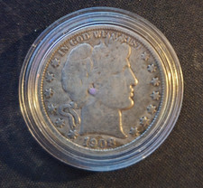 1908 O USA Silver Half Dollar 50 c Coin Barber