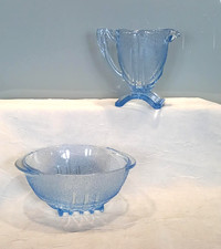 Pale Blue Art Deco Milk Jug &